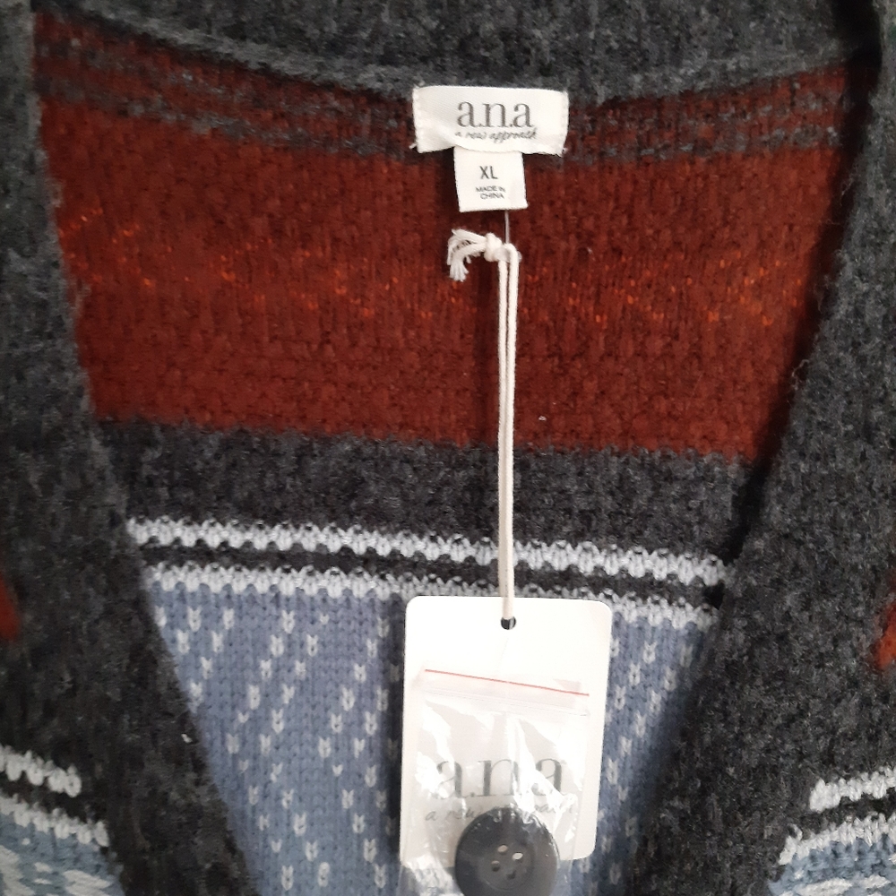 Ana Long Patterned Cardigan - Picture 4 of 6